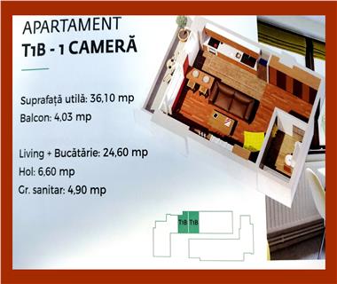 apartament nou 1 camere de vanzare centru Iasi