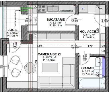 Apartament Nou 1 camere  de vanzare  Copou