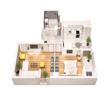 Apartament Nou 2 camere  de vanzare  Frumoasa