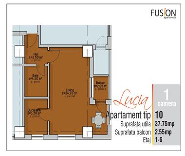 apartament nou 1 camere de vanzare nicolina - c.u.g. Iasi