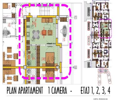 Apartament Nou 1 camere  de vanzare  Popas Pacurari