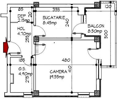 Apartament Nou 1 camere  de vanzare  Tatarasi