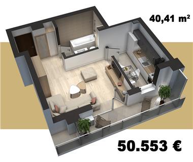 apartament nou 1 camere de vanzare tudor vladimirescu Iasi