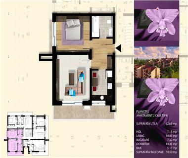 apartament nou 2 camere de vanzare bucium Iasi