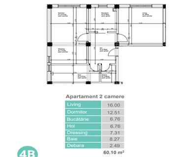 Apartament Nou 2 camere  de vanzare  Bucium