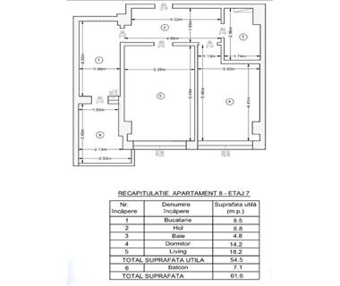 Apartament Nou 2 camere  de vanzare  Bucium