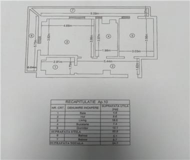 Apartament Nou 2 camere  de vanzare  Copou