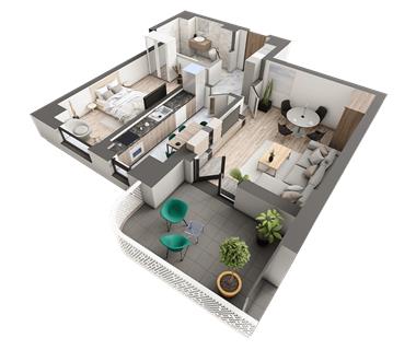 Apartament Nou 2 camere  de vanzare  Galata