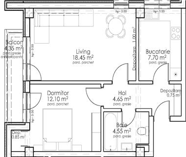 Apartament Nou 2 camere  de vanzare  Pacurari