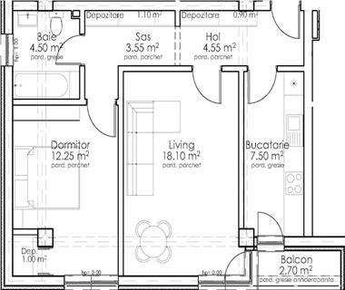 Apartament Nou 2 camere  de vanzare  Pacurari