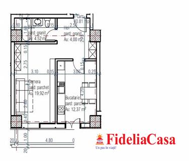 Apartament Nou 1 camere  de vanzare  Podu Ros