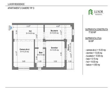 Apartament Nou 2 camere  de vanzare  Pacurari