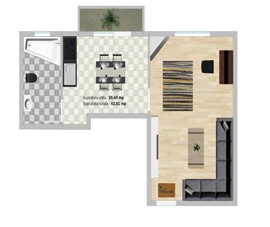 apartament nou 1 camere de vanzare tatarasi - dancu Iasi