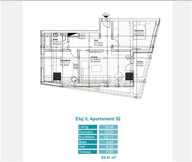 Apartament Nou 3 camere  de vanzare  Tatarasi  Metalurgie