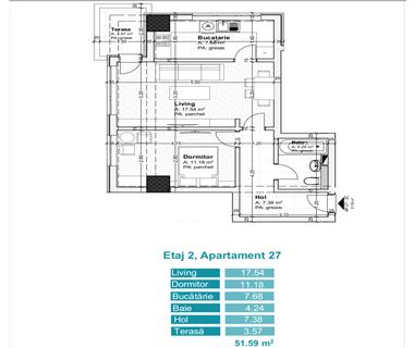 Apartament Nou 2 camere  de vanzare  Tatarasi