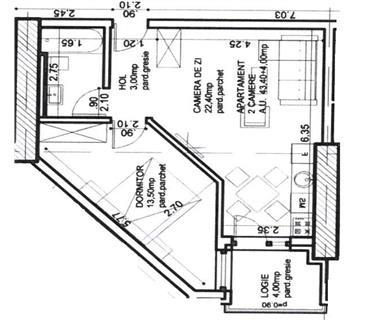 Apartament Nou 2 camere  de vanzare  Copou