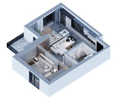 Apartament Nou 2 camere  de vanzare  Tg Cucu  Podul de Fier