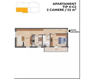 Apartament Nou 2 camere  de vanzare  C.U.G  Valea Adanca