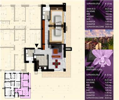 apartament nou 3 camere de vanzare bucium Iasi