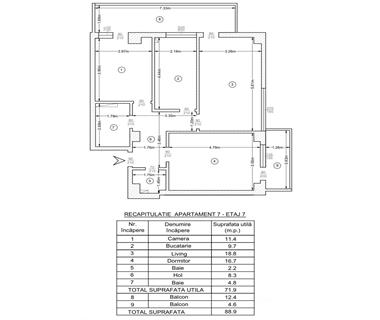 apartament nou 3 camere  de vanzare  bucium Iasi