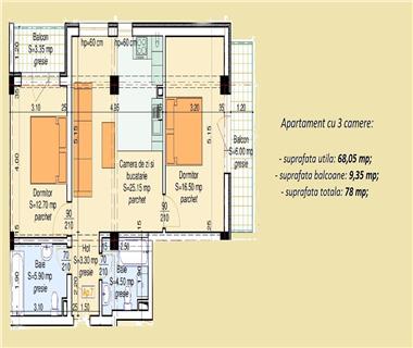 apartament nou 3 camere de vanzare popas pacurari Iasi