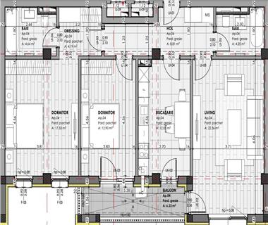 Apartament Nou 3 camere  de vanzare  Valea Lupului