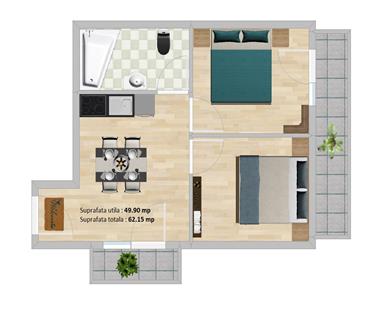 Apartament Nou 3 camere  de vanzare  Tatarasi  Dancu